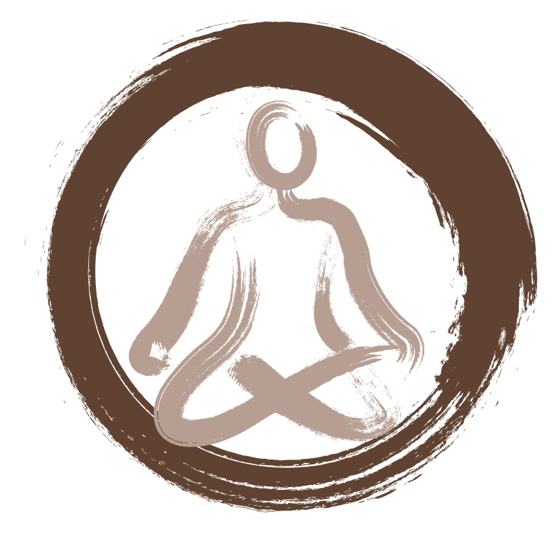 Icon with person sitting in lotus pose