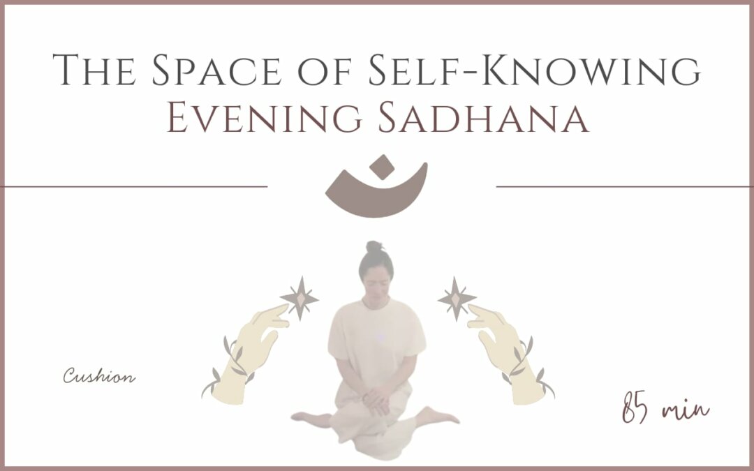 The Space of Self-Knowing – Evening Sadhana